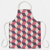 Tablier motif de cubes 3d (Recto)