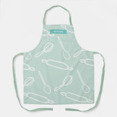 Tablier Motif de cuisine Mint vert (Recto)