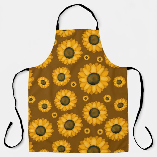 Tablier Motif de cuisine Tournesol Chaud (Recto)
