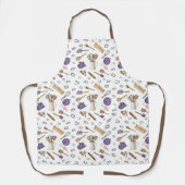Tablier Motif de cuisson aquarelle (Recto)