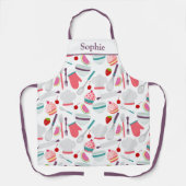 Tablier Motif de cuisson de Cupcake (Recto)