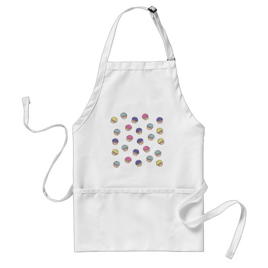 Tablier Motif de Cupcakes Pastel (Devant)