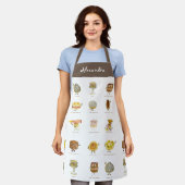 Tablier Motif de dessert gâteau mignon personnalisé (Porté)