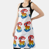 Tablier Motif de dessin animé de l'épique animal du Parti  (Insitu)