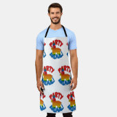 Tablier Motif de dessin animé de l'épique animal du Parti  (Porté)