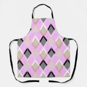 Tablier Motif de diamant lilas extérieur (Recto)