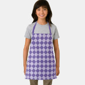 Tablier Motif de diamants de Checker Violet (Insitu)