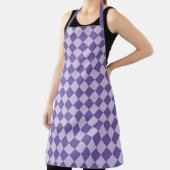 Tablier Motif de diamants de Checker Violet (Insitu)