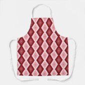 Tablier Motif de diamants rouges (Recto)