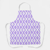 Tablier Motif de diamants violet et blanc (Recto)