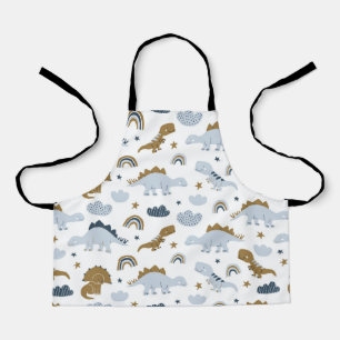 Tablier Motif de dinosaure arc-en-ciel mignon
