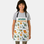 Tablier Motif de dinosaure personnalisé pour enfants (Insitu)