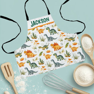 Tablier Motif de dinosaure personnalisé pour enfants