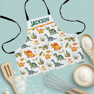 Tablier Motif de dinosaure personnalisé pour enfants