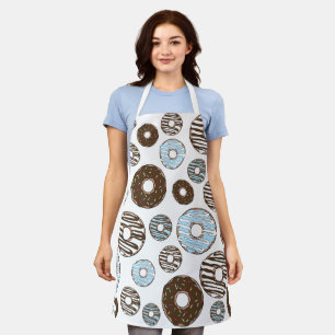Tablier Motif De Donuts, Donuts Bleus, Donuts Brown