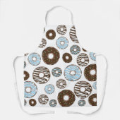 Tablier Motif De Donuts, Donuts Bleus, Donuts Brown (Recto)