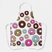 Tablier Motif De Donuts, Donuts Colorés, Saupoudrages (Recto)