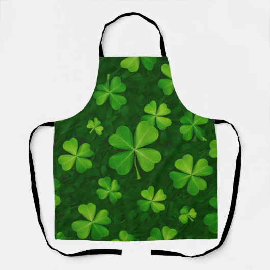 Tablier Motif de fermeture à quatre feuilles (Recto)