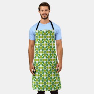 Tablier Motif de feuille, motif de feuilles, feuilles vert