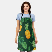 Tablier Motif de feuilles d'ananas tropical (Porté)
