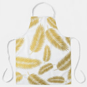 Tablier Motif de feuilles de palmier en or faux (Recto)