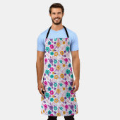 Tablier motif de fleur élégant multicolore (Porté)