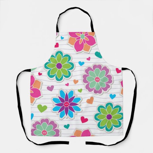 Tablier Motif de fleurs (Recto)