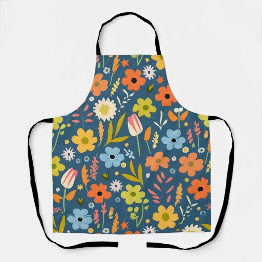 Tablier motif de fleurs (Recto)