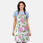 Tablier Motif de fleurs (Porté)