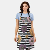 Tablier Motif de fleurs (Porté)