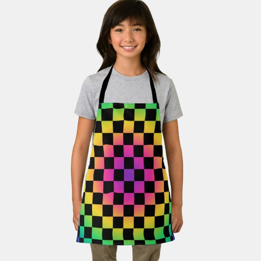 Tablier Motif de fleurs arc-en-ciel en tableau de contrôle (Insitu)