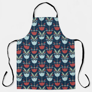 Tablier Motif de fleurs géométriques, ornement, multicolor