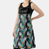 Tablier Motif De Fleurs Zébrées Et Exotiques (Insitu)