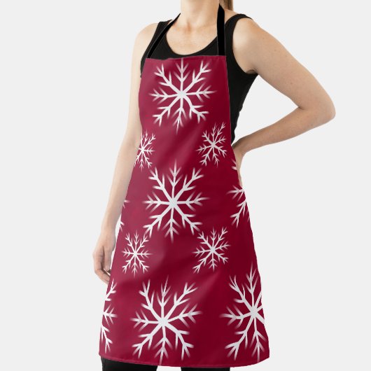 Tablier motif de flocons de neige - conception du pôle Nor (Insitu)