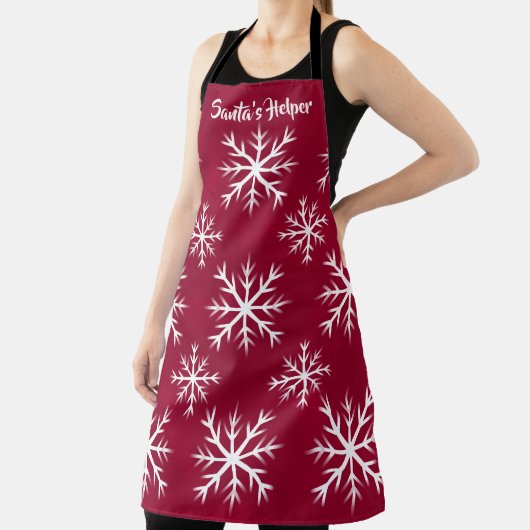 Tablier motif de flocons de neige - conception du pôle Nor (Insitu)