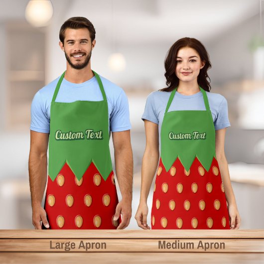 Tablier Motif de fond de fraise