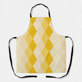 Tablier Motif de forme Rhombus à teinte jaune (Recto)