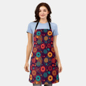 Tablier Motif de formes géométriques multicolores (Porté)