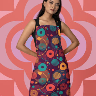 Tablier Motif de formes géométriques multicolores