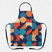 Tablier Motif de formes géométriques multicouleurs Abstrai (Recto)