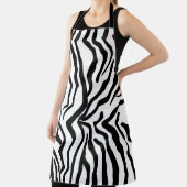 Tablier Motif de fourrure noir et blanc Zebra (Insitu)