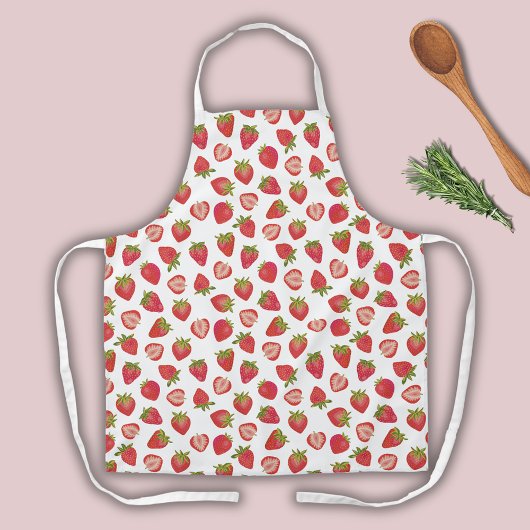 Tablier Motif de fraise amusant