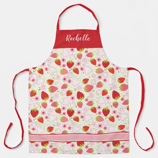 Tablier Motif de fraises Monogram (Recto)