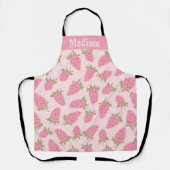 Tablier Motif de fraises personnalisé Apron (Recto)