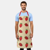 Tablier Motif de fraises pour les fruits à l'été bonnes vi (Porté)
