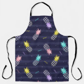 Tablier Motif de fruits à ananas Doodle (Recto)