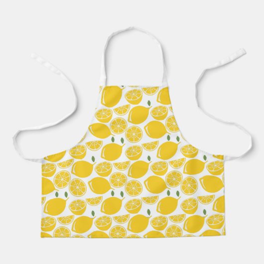Tablier Motif de fruits de citron jaune (Recto)