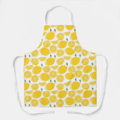 Tablier Motif de fruits de citron jaune (Recto)