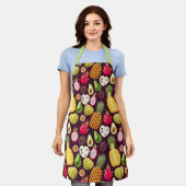 Tablier Motif de fruits exotiques (Porté)