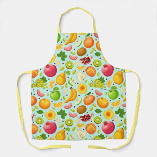 Tablier Motif de fruits exotiques (Recto)
